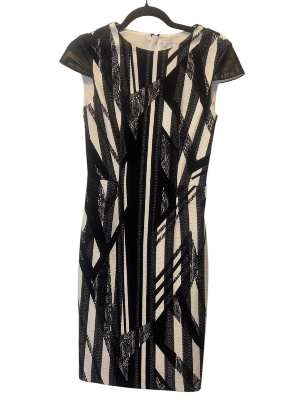 Y2K Cache Black Bodycon Dress Stretch - Picture 2 of 13